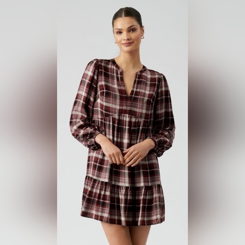 Evernew Claudia Check Smock Dress, VGUC, Size 2